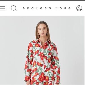 Endless Rose Red Floral Top